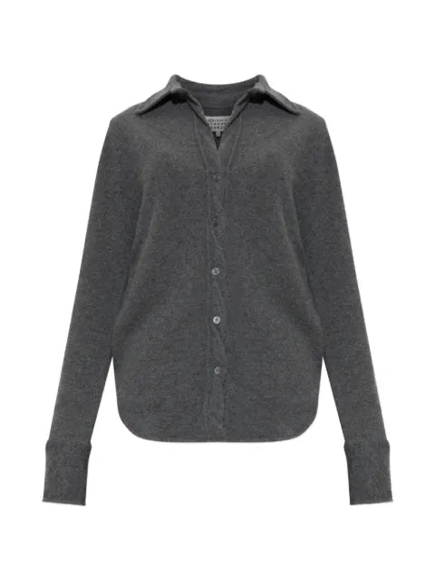 Maison Margiela camisa con dobladillo redondeado - imagen 1