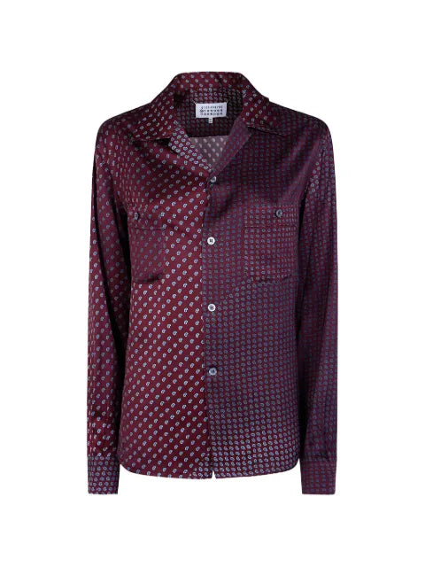 Maison Margiela camisa con estampado de cachemira y botones - imagen 1