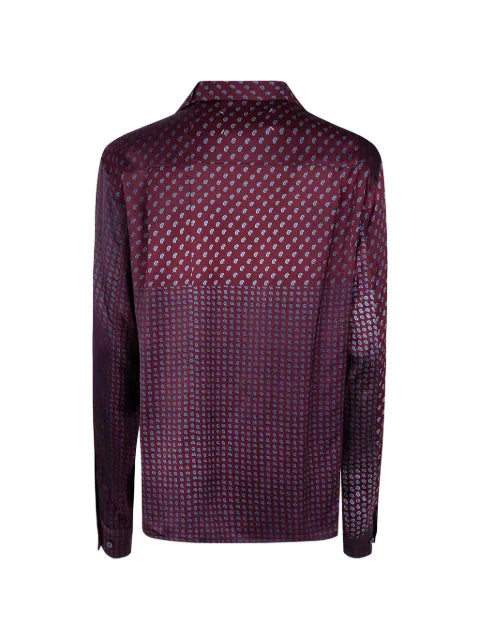 Maison Margiela camisa con estampado de cachemira y botones - imagen 2