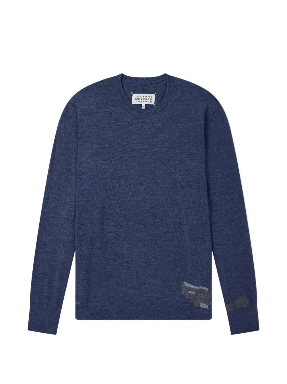 Maison Margiela suéter con detalle de parche - Azul - imagen 1