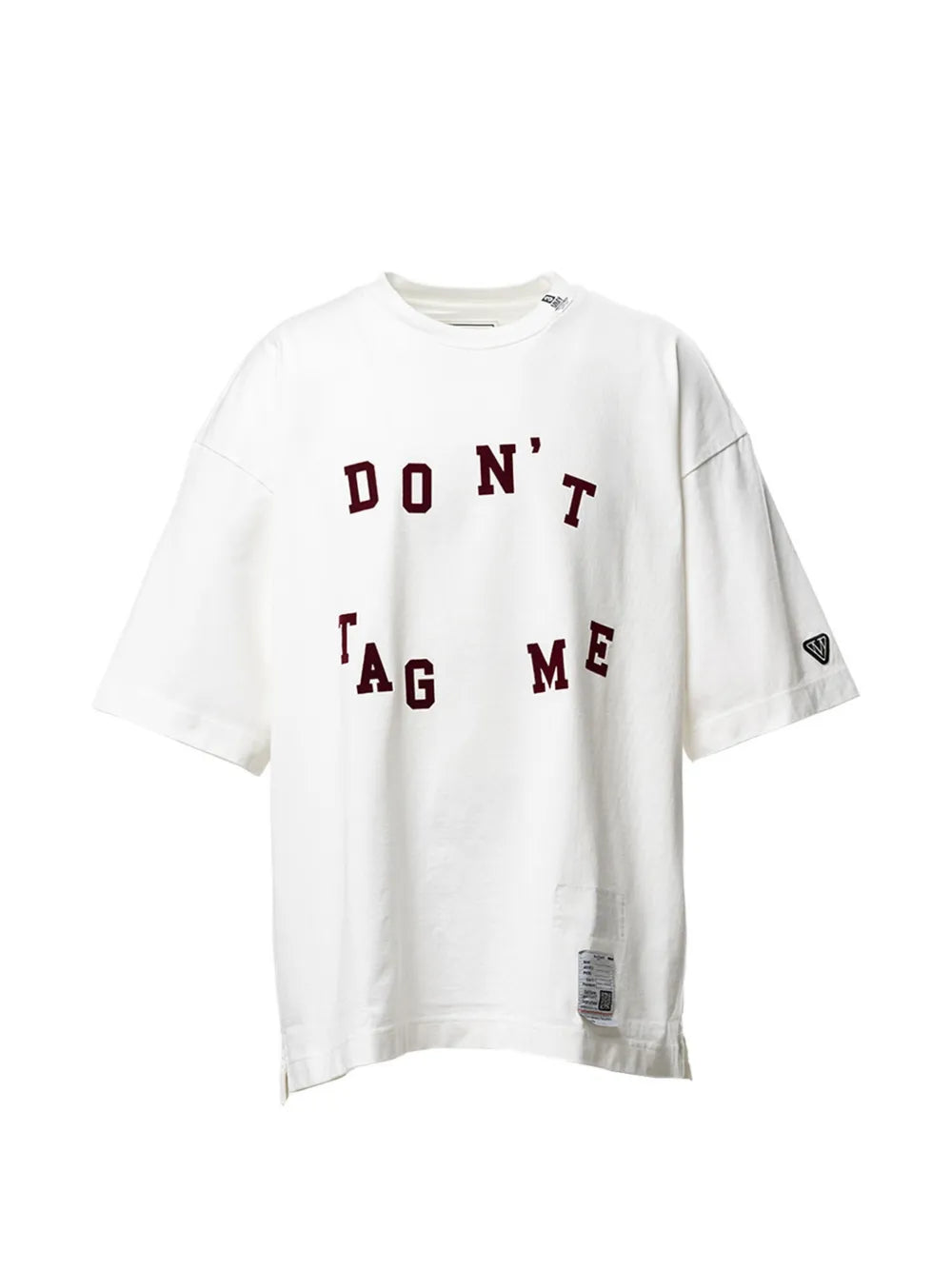Maison MIHARA YASUHIRO playera Don't Tag Me. - blanco