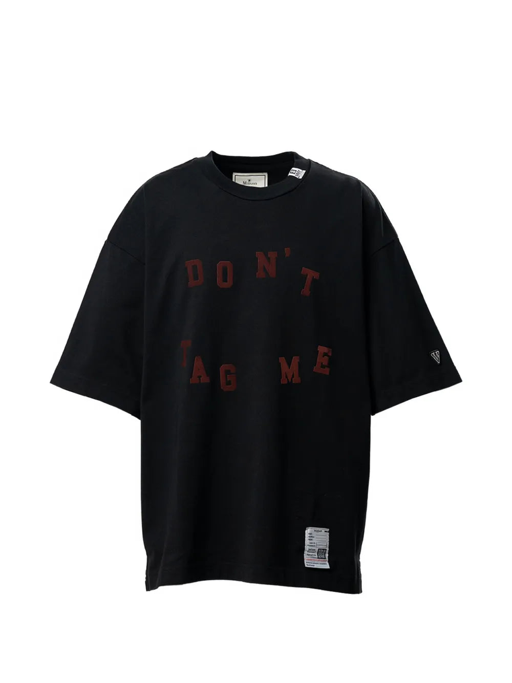 Maison MIHARA YASUHIRO playera Don't Tag Me. - negro