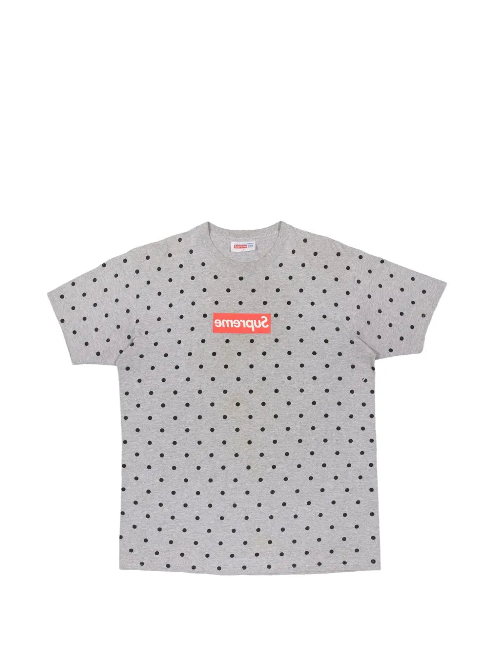 Supreme playera Box Logo con lunares en colaboración con omme Des Garçons - Gris - imagen 1