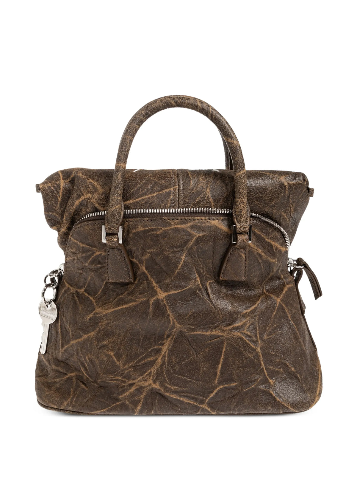 Maison Margiela tote 5AC mini de piel - Marrón - imagen 3