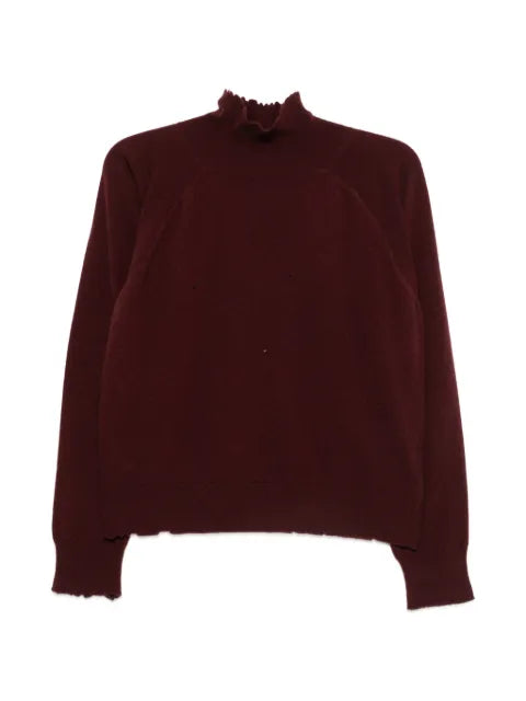 Maison Margiela suéter con cuello de tortuga y efecto envejecido - imagen 1