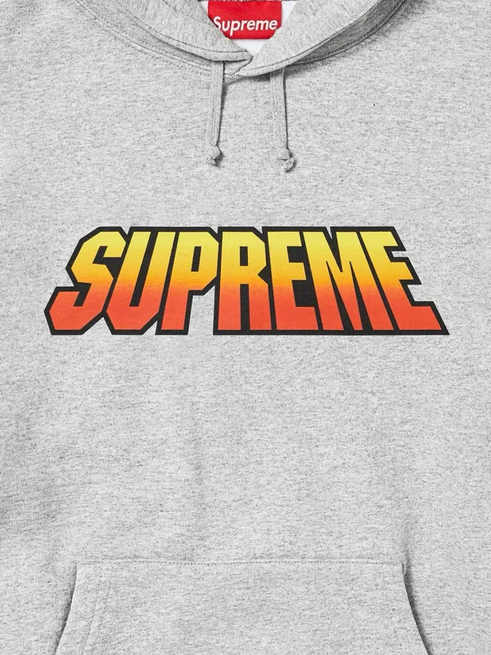 Supreme hoodie con logo estampado y efecto degradado - Gris - imagen 2