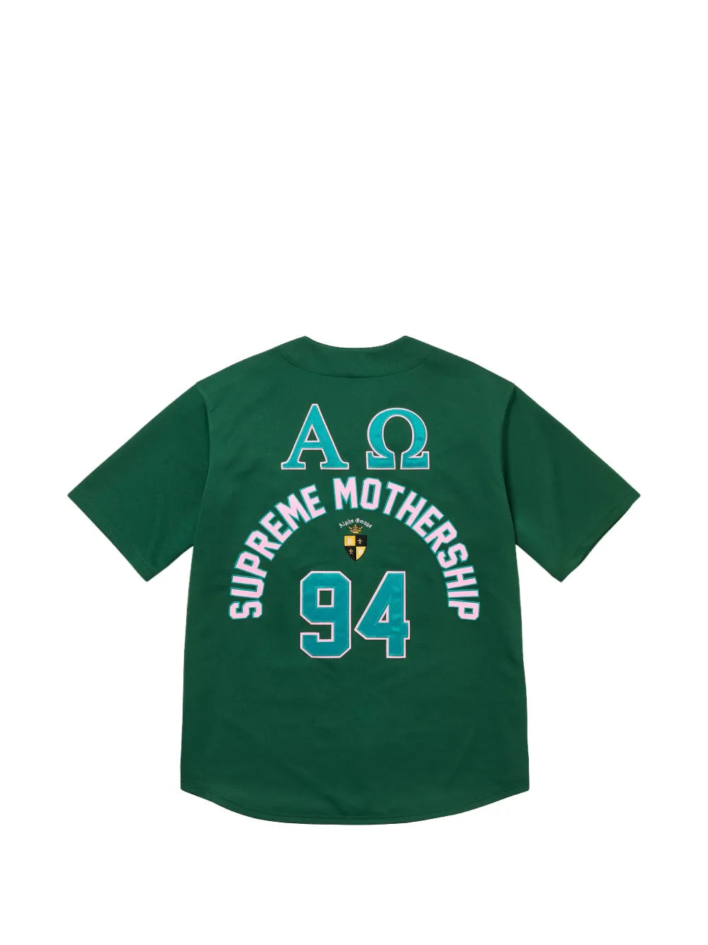 Supreme jersey de béisbol Alpha Omega - Verde - imagen 2