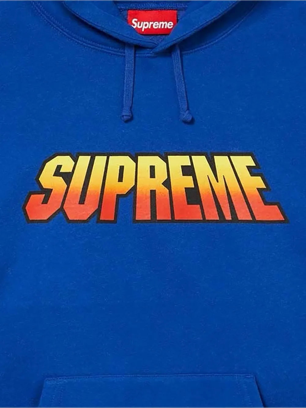 Supreme hoodie con logo estampado y efecto degradado - Azul - imagen 2