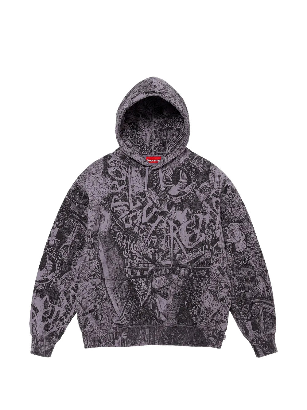 Supreme hoodie con motivo Liberty - Morado - imagen 1