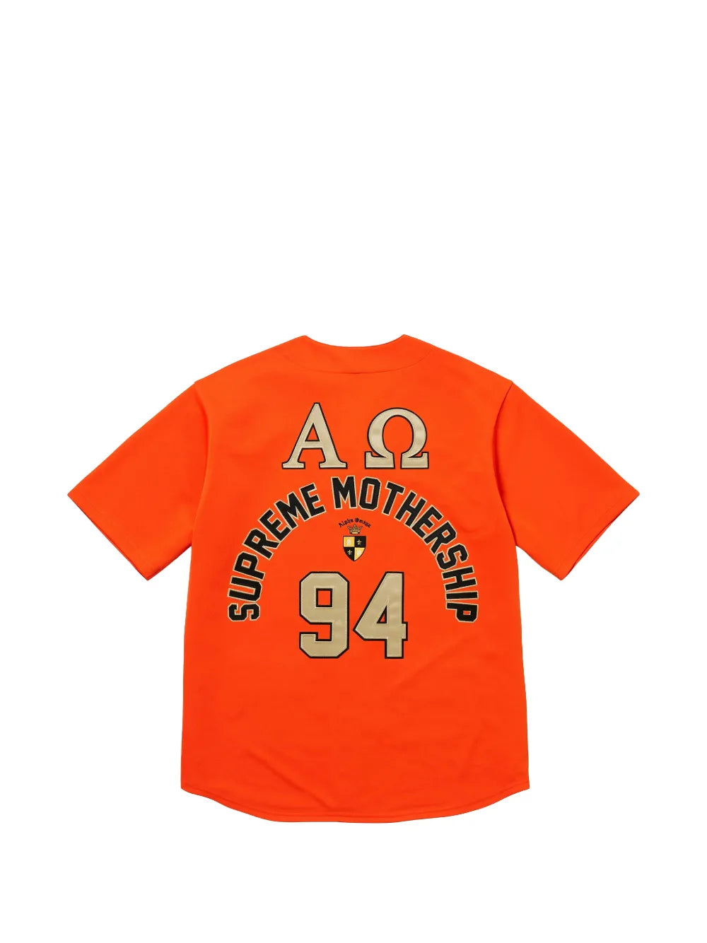 Supreme jersey de béisbol Alpha Omega - Naranja - imagen 2