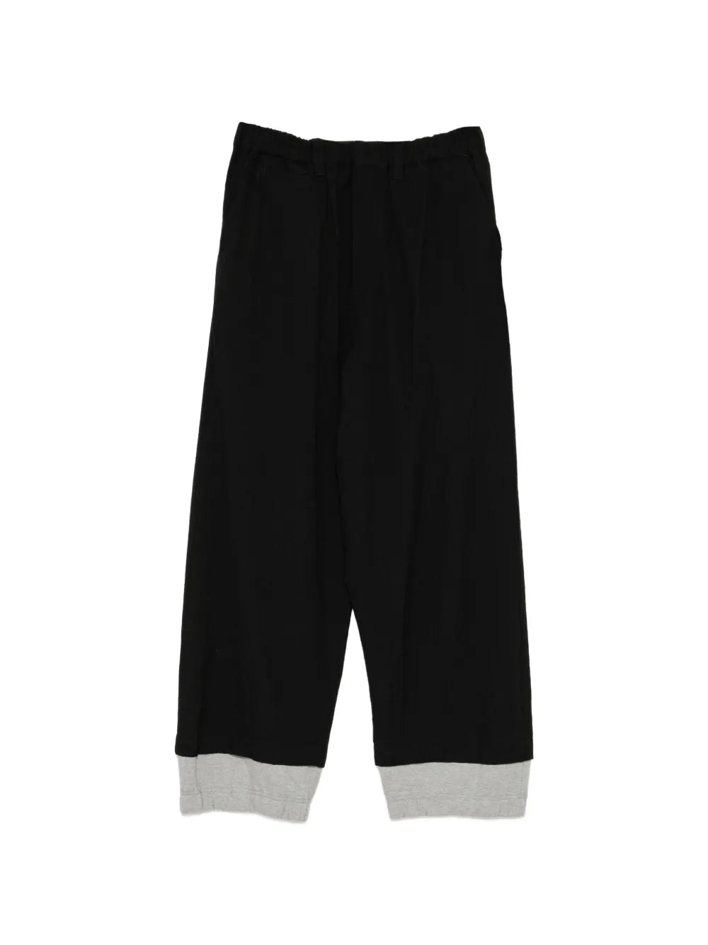 Maison MIHARA YASUHIRO pantalones de lana a capas - negro