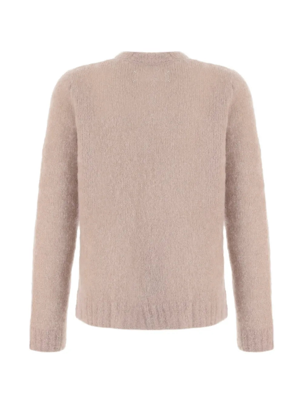 Maison Margiela suéter con paneles de terciopelo y cuello en V - Neutro - imagen 2