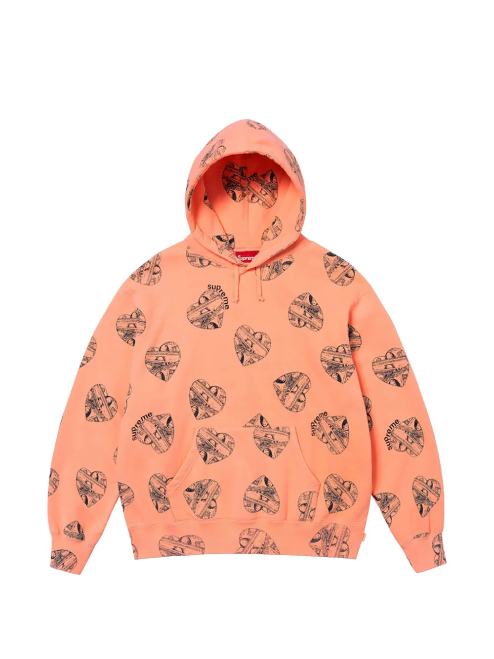 Supreme hoodie Love Cash - Naranja - imagen 1