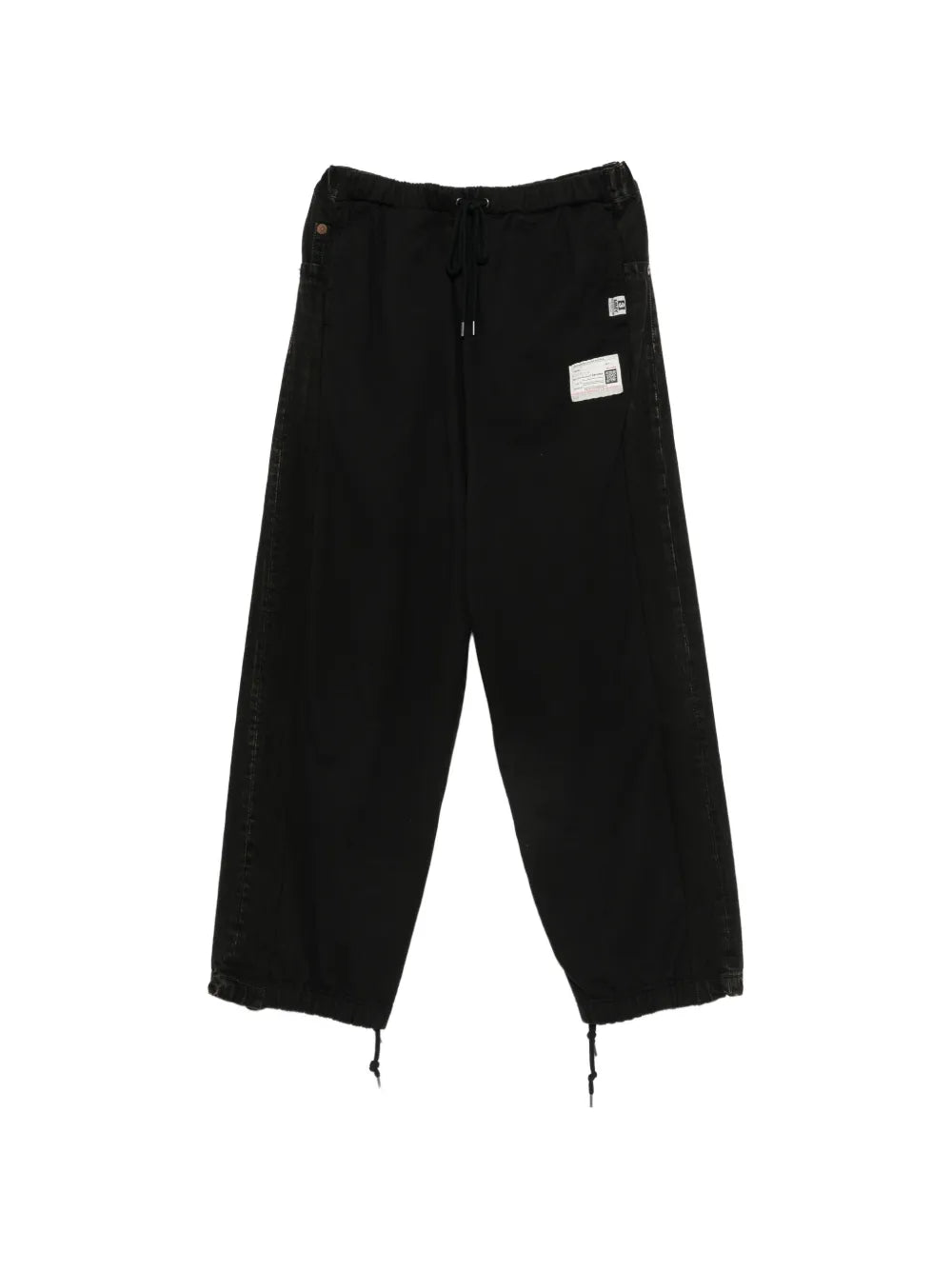 Maison MIHARA YASUHIRO pants con parche del logo - negro