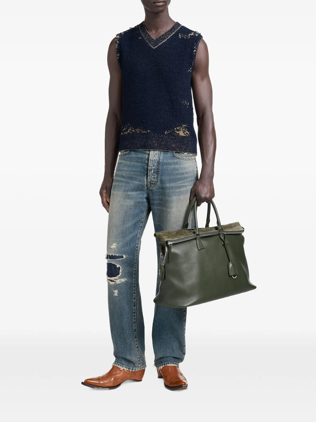 Maison Margiela bolsa de hombro 5AC Soft XL - Verde - imagen 4