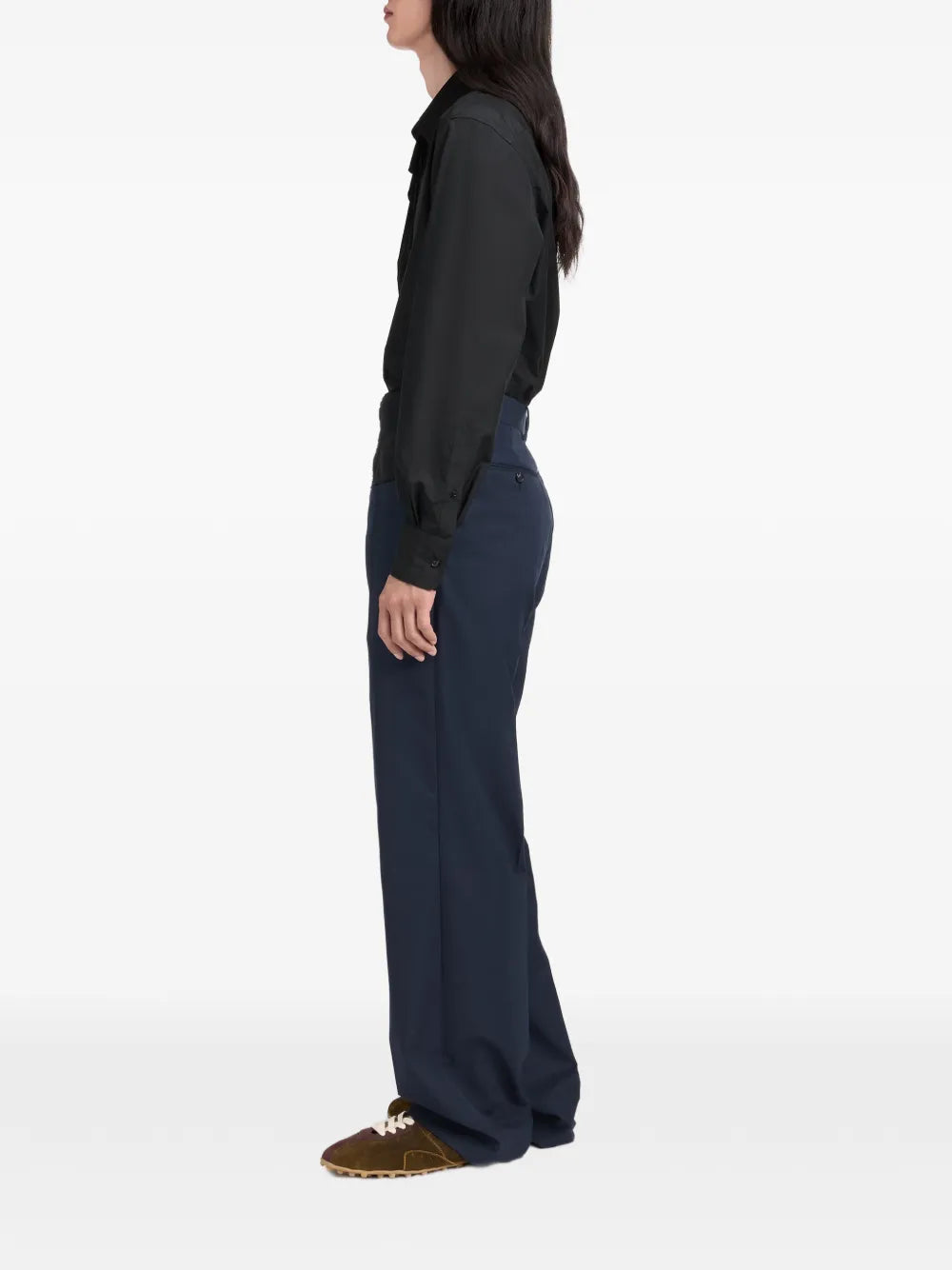 Maison Margiela pantalones de lana - Azul - imagen 3