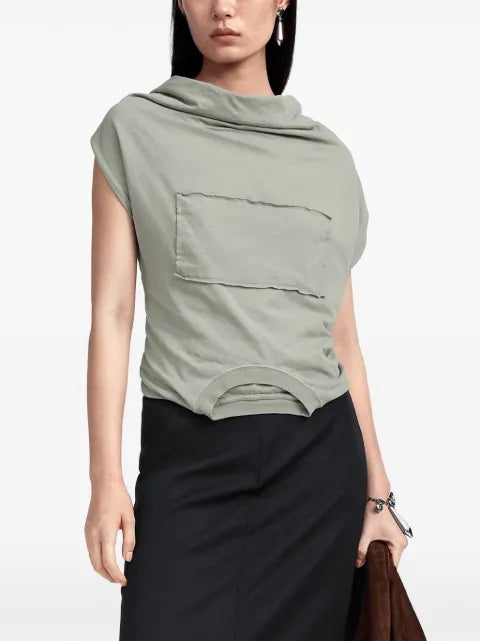Maison Margiela top retorcido con parche - imagen 2