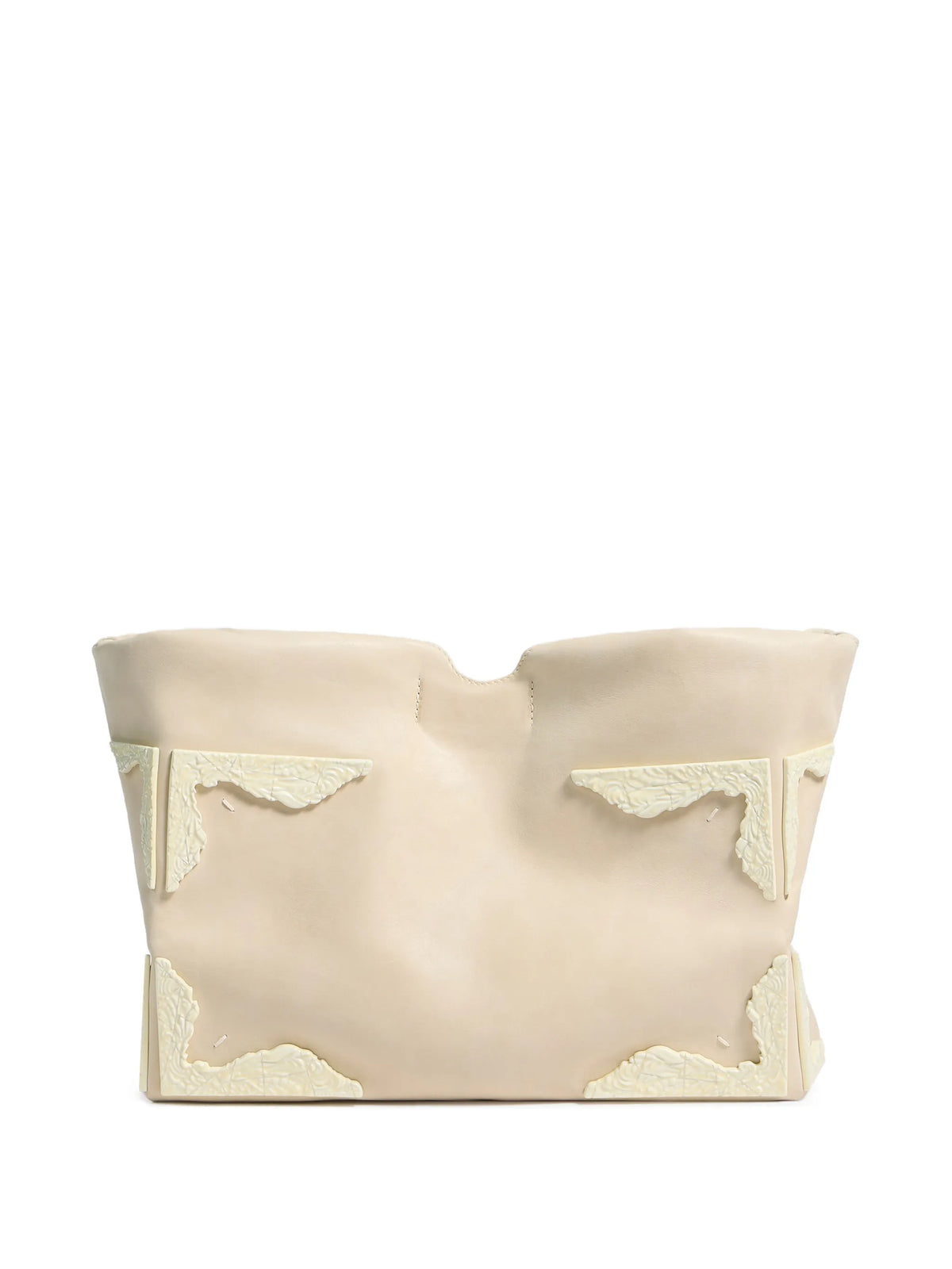 Maison Margiela tote Box mediana de piel - Neutro - imagen 4