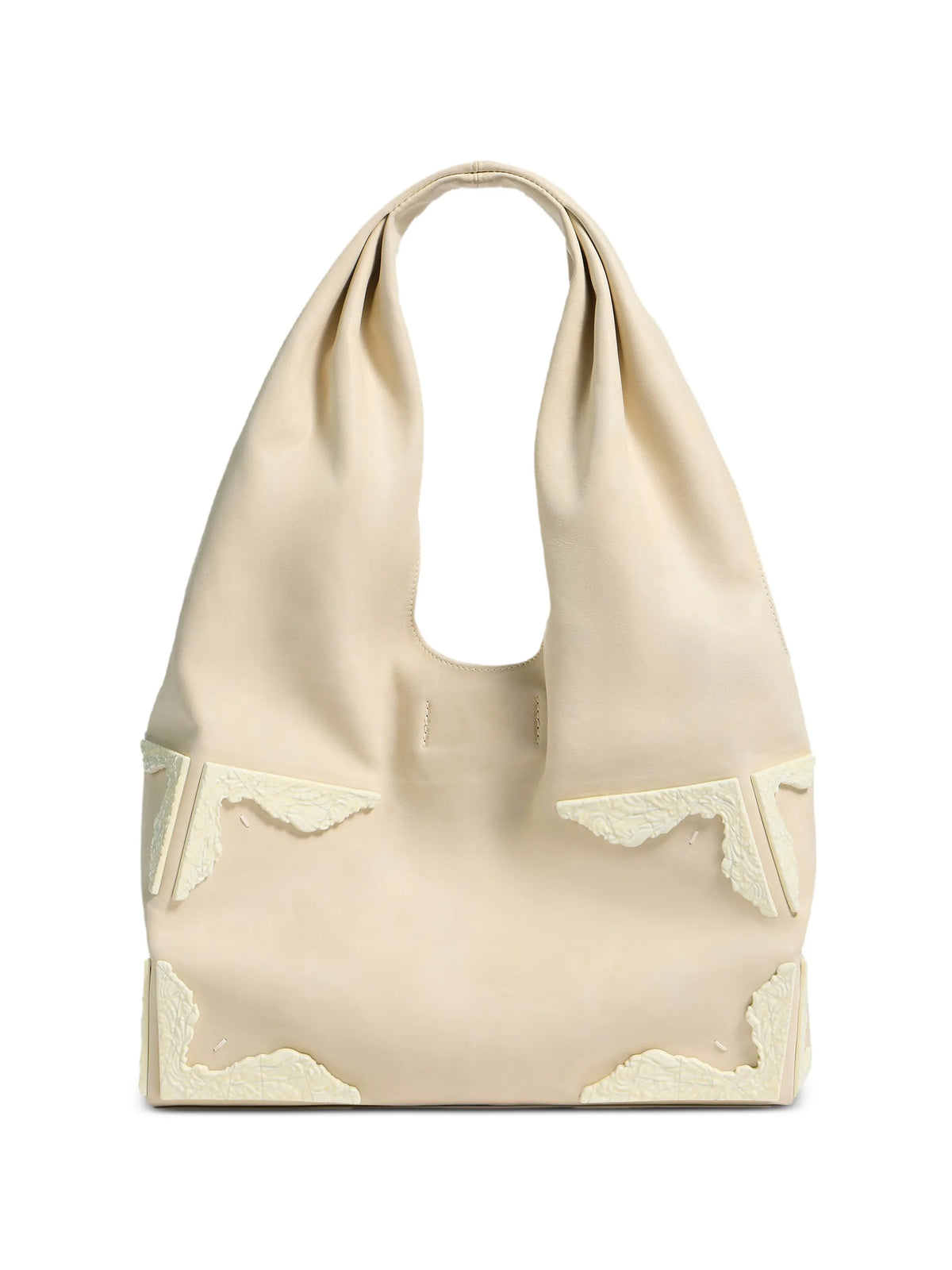 Maison Margiela tote Box mediana de piel - Neutro - imagen 1