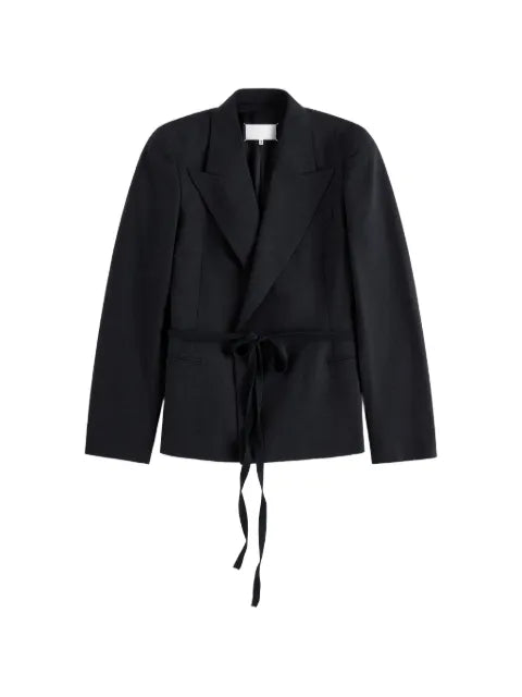 Maison Margiela blazer con cinturón cruzado - imagen 1