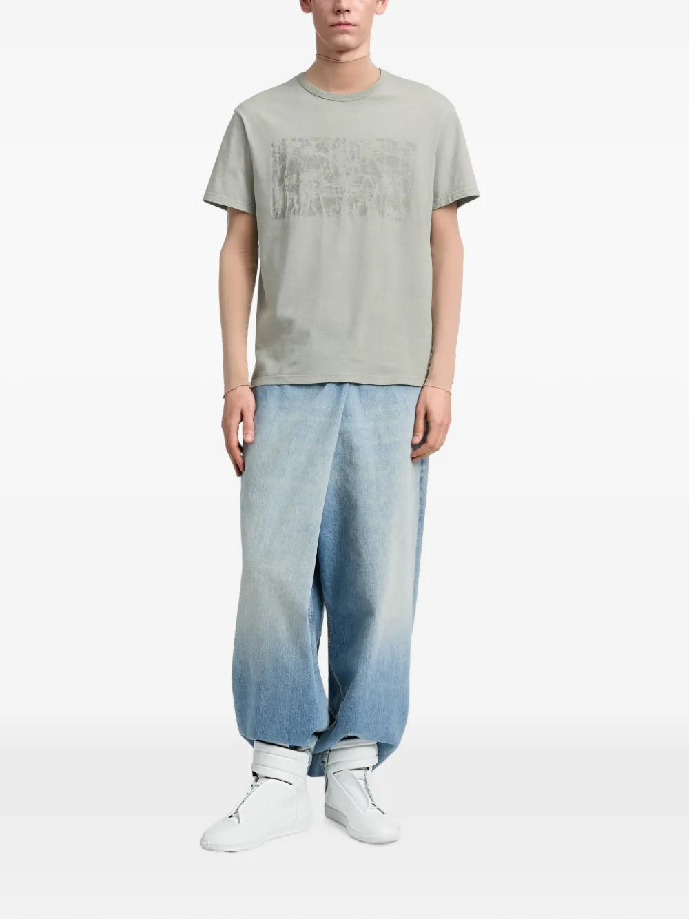 Maison Margiela playera encerada - Verde - imagen 2