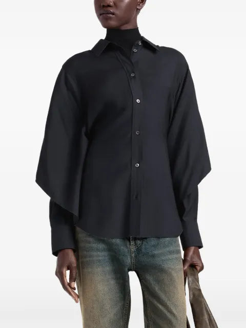 Maison Margiela camisa estilo capa con botones - imagen 2