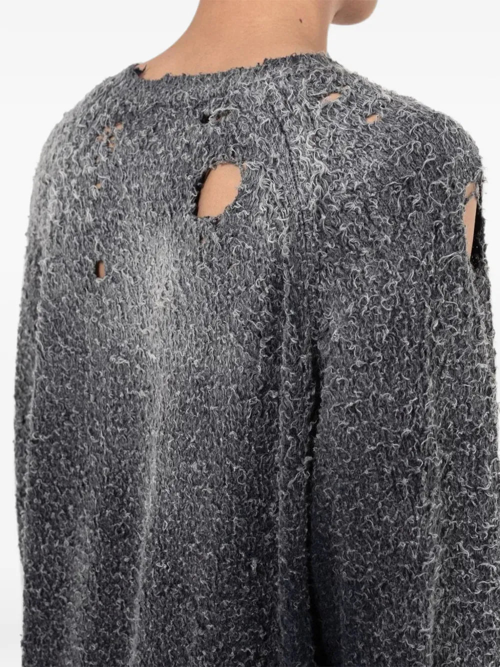 Maison MIHARA YASUHIRO suéter Sun Faded con efecto envejecido - gris