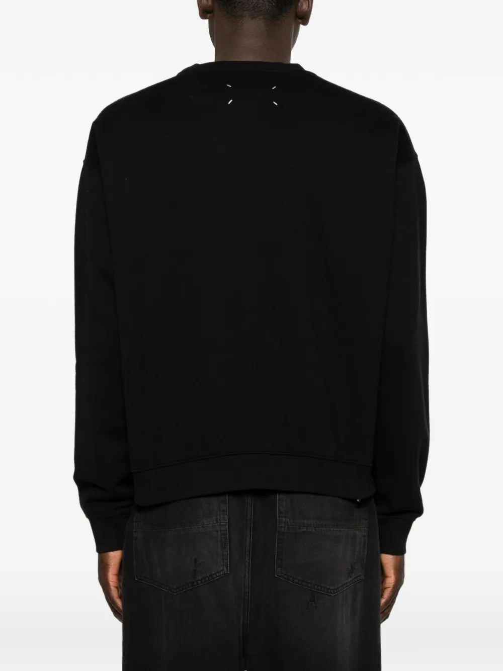 Maison Margiela sudadera con cuello redondo y logo estampado - Negro - imagen 4