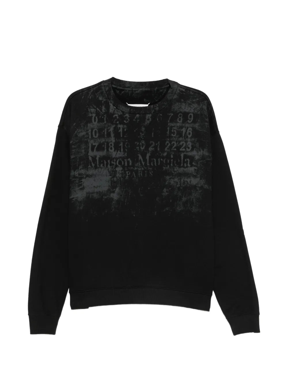 Maison Margiela sudadera con cuello redondo y logo estampado - Negro - imagen 1