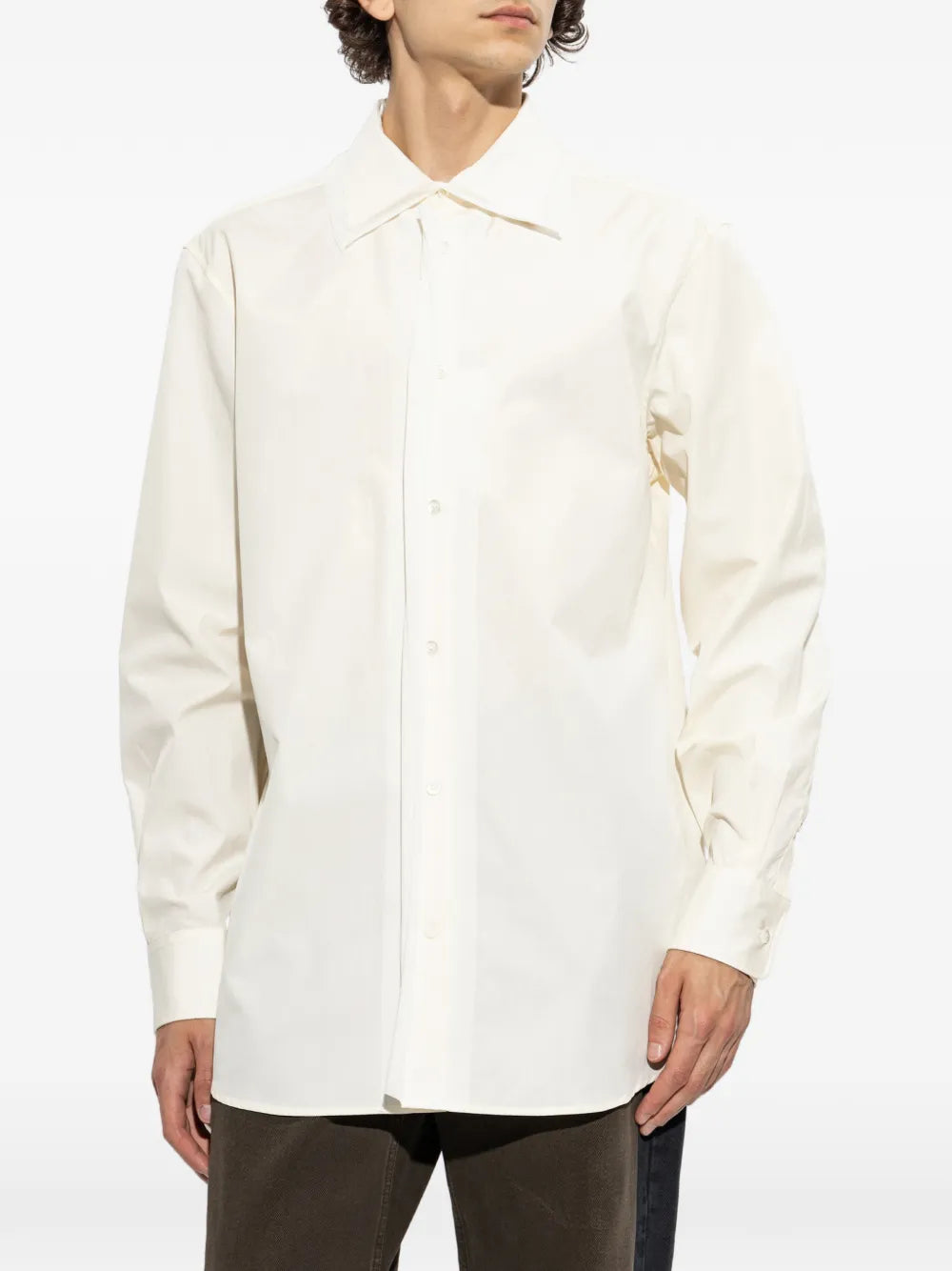 Maison Margiela camisa de algodón - Blanco - imagen 3
