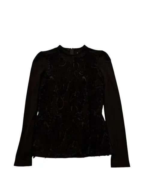 Maison Margiela top con encaje de cachemira - imagen 1