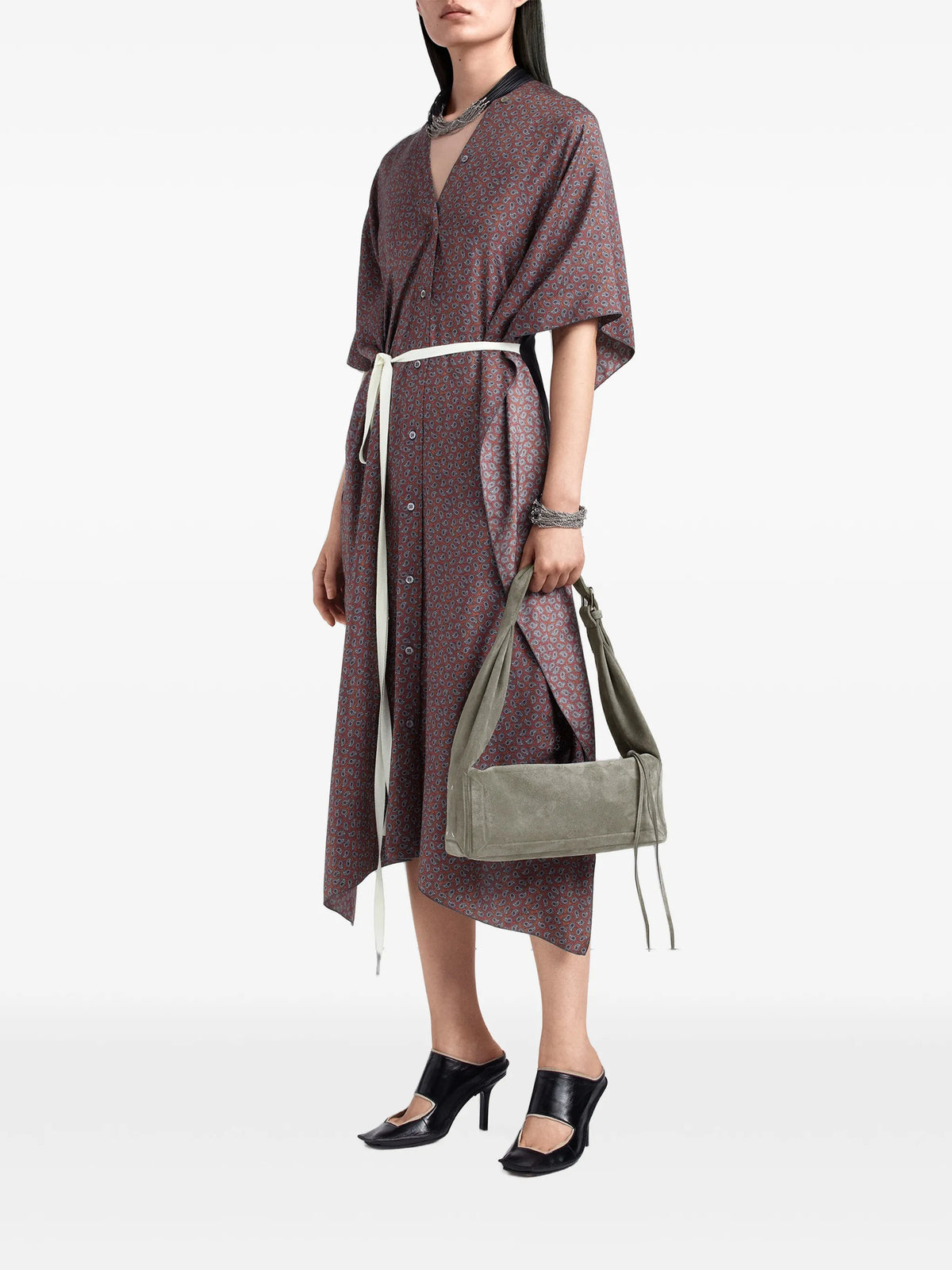 Maison Margiela bolsa Box mediana - Gris - imagen 1