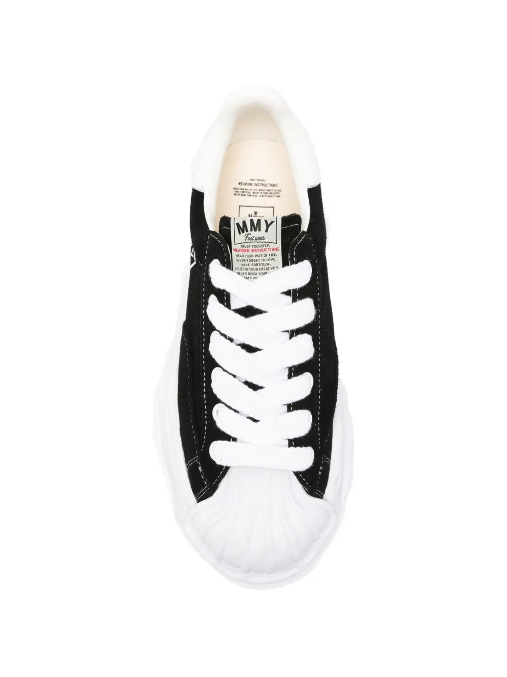 Maison MIHARA YASUHIRO tenis Blakey con suela deformada - negro