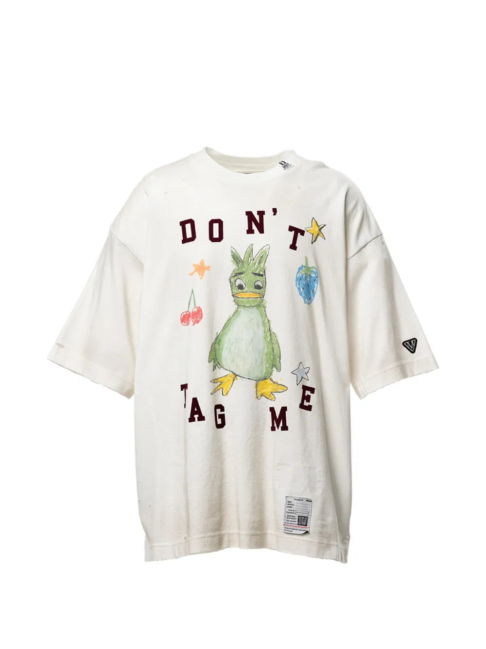 Maison MIHARA YASUHIRO camiseta estampada con dibujo de Leon - neutro