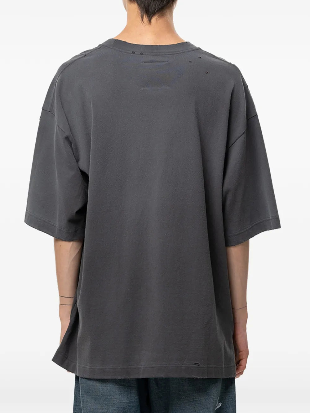 Maison MIHARA YASUHIRO camiseta estampada con dibujo de Leon - gris