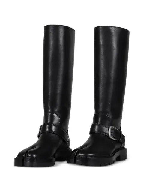 Maison Margiela botas altas Tabi con correa y hebilla - Negro - vista 2