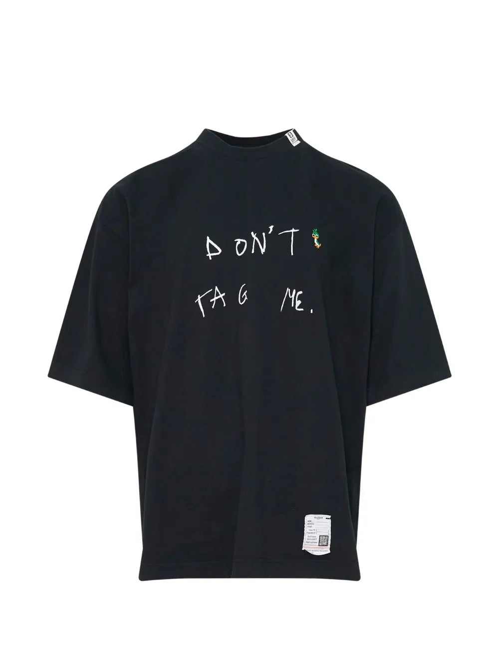 Maison MIHARA YASUHIRO camiseta Don't Tag Me. estampada - negro