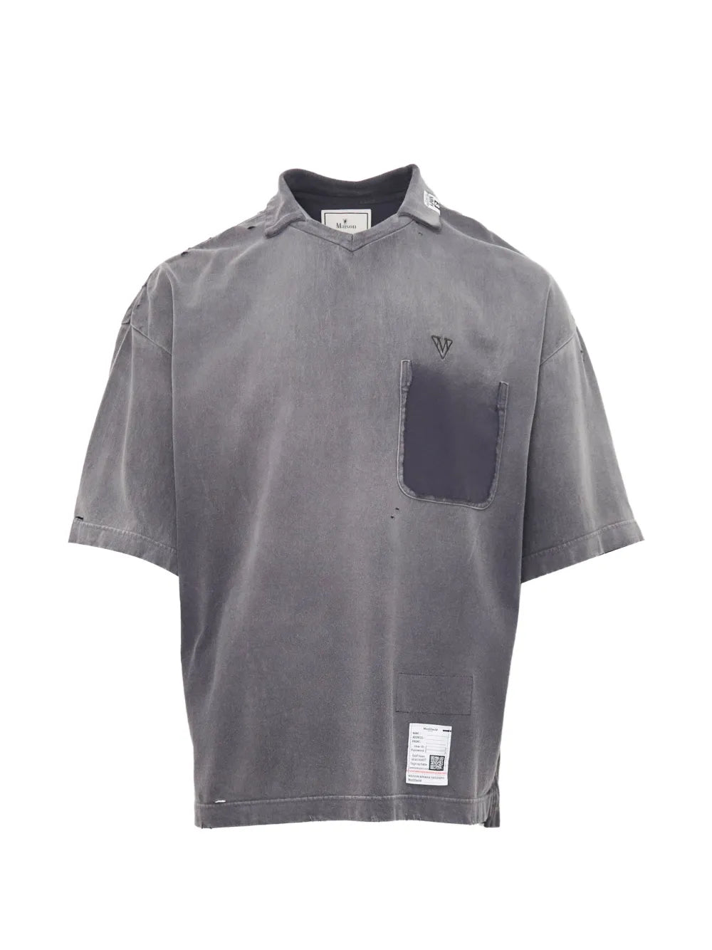 Maison MIHARA YASUHIRO camiseta con efecto degradado - gris