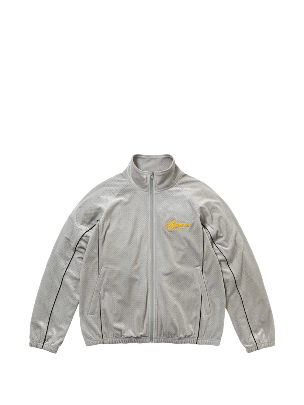 Supreme chaqueta de chándal de velour de malla - Plateado - imagen 1