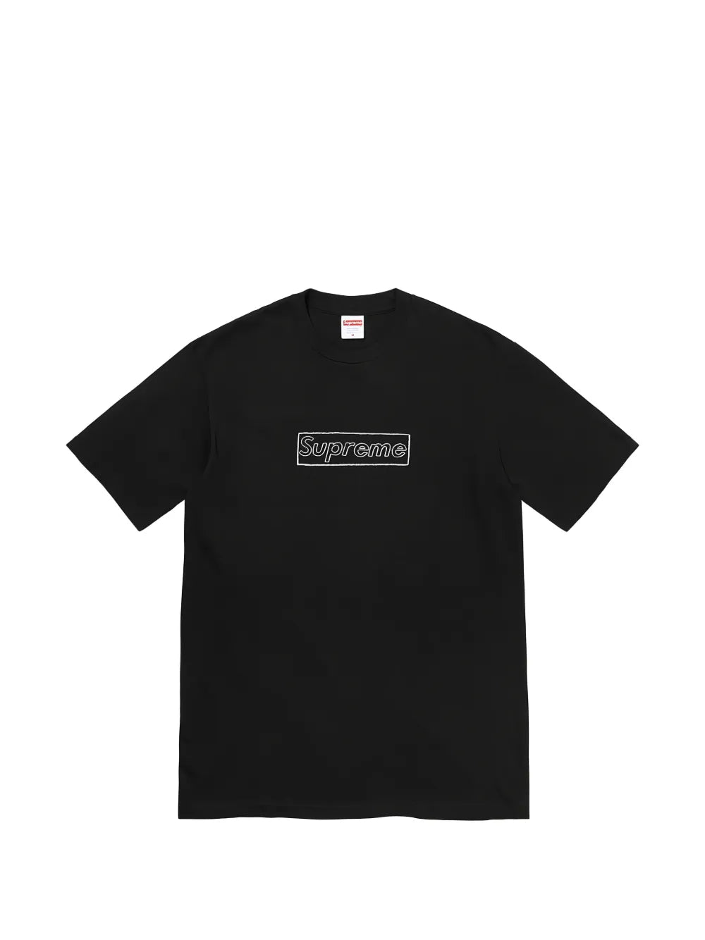 Supreme camiseta Kaws Chalk Logo - Negro - imagen 1