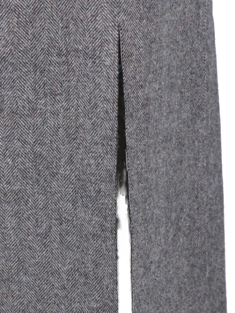 Maison Margiela herringbone-pattern sleeveless midi dress - imagen 2