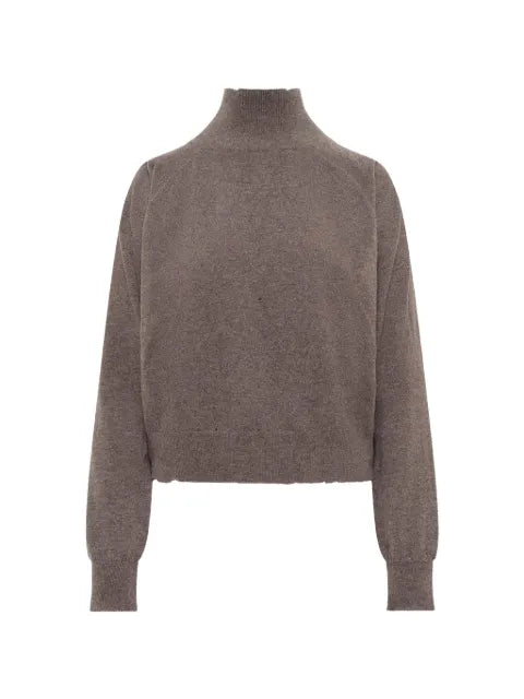 Maison Margiela jersey de punto con efecto usado y cuello alto - imagen 1