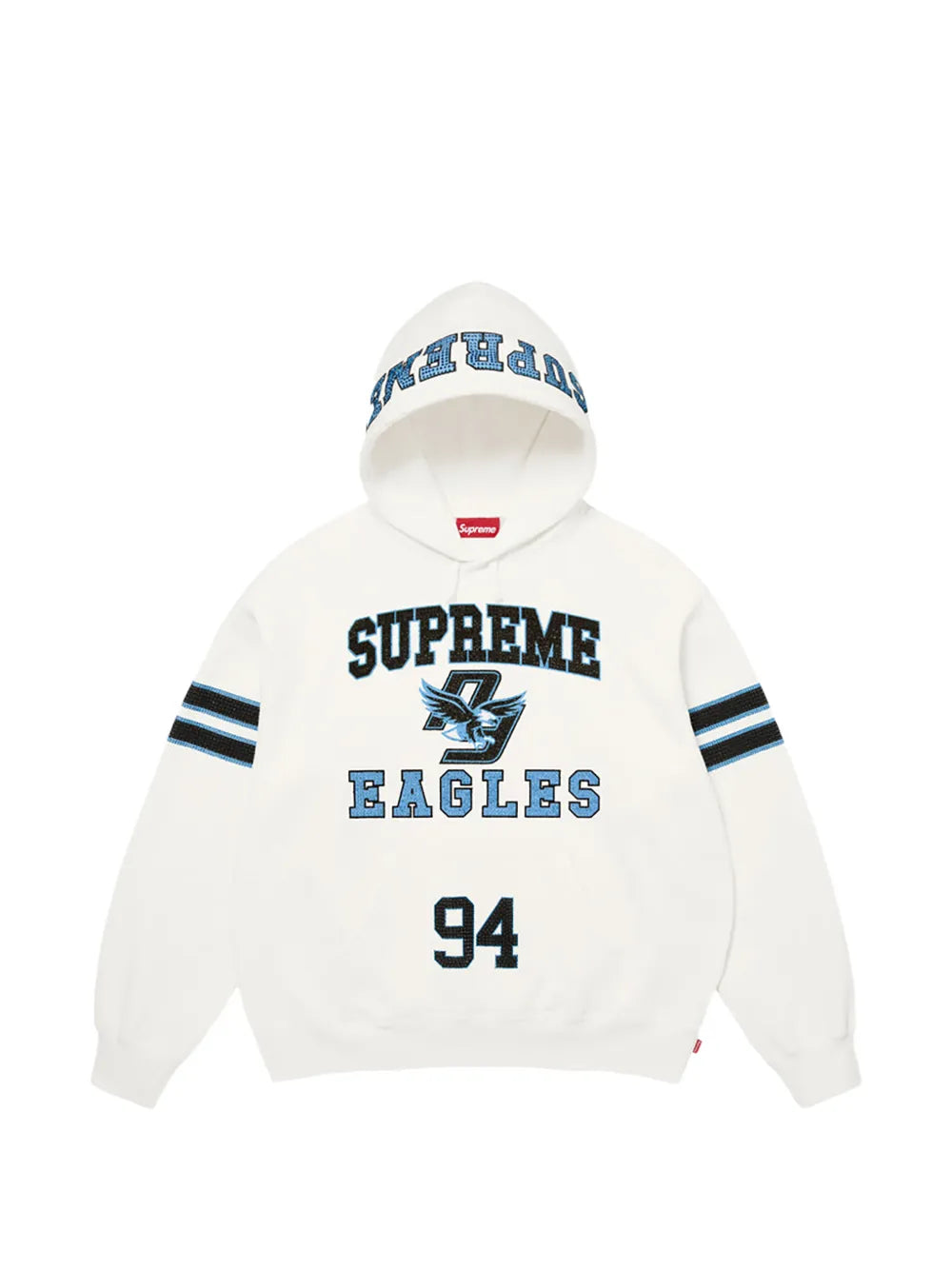 Supreme sudadera con capucha y logo - Blanco - imagen 1