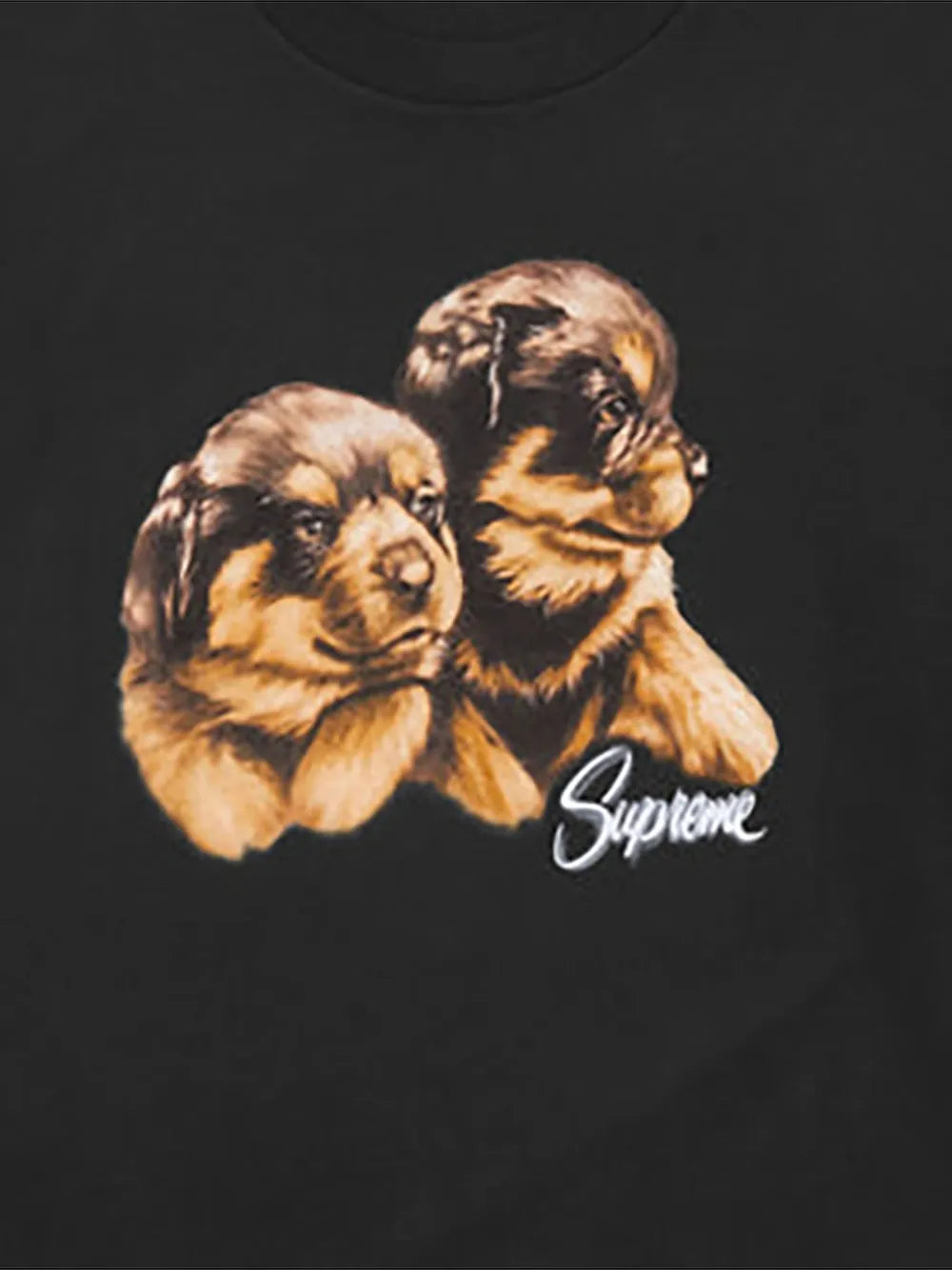 Supreme camiseta con estampado de cachorros - Negro - imagen 2