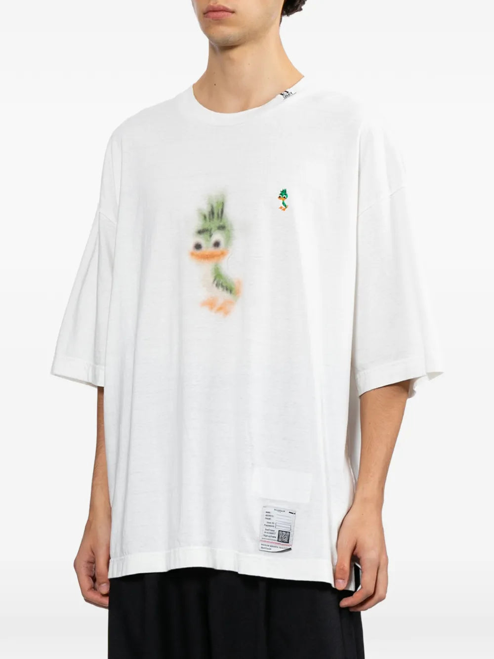 Maison MIHARA YASUHIRO playera con estampado Leon - blanco