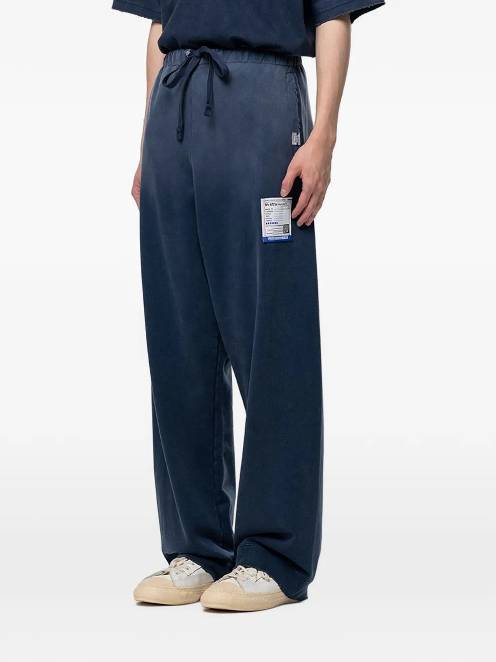 Maison MIHARA YASUHIRO pants Sun Faded Like - azul
