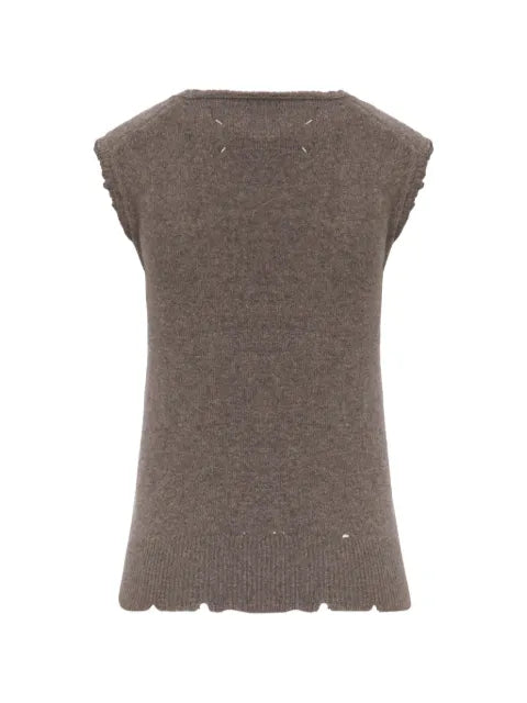 Maison Margiela chaleco con cuello en V - imagen 2