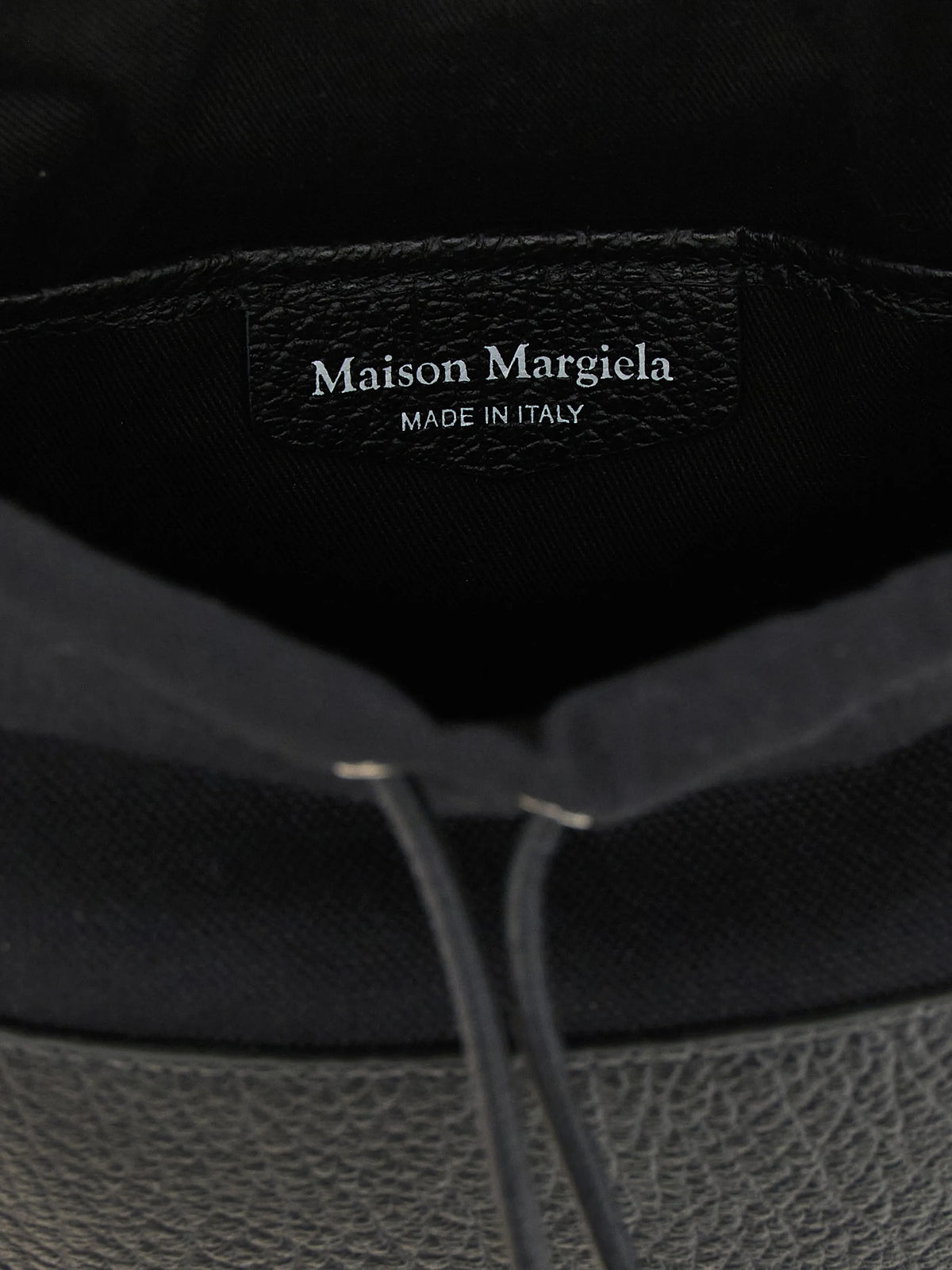 Maison Margiela bolsa bucket 5AC pequeña - Negro - imagen 4