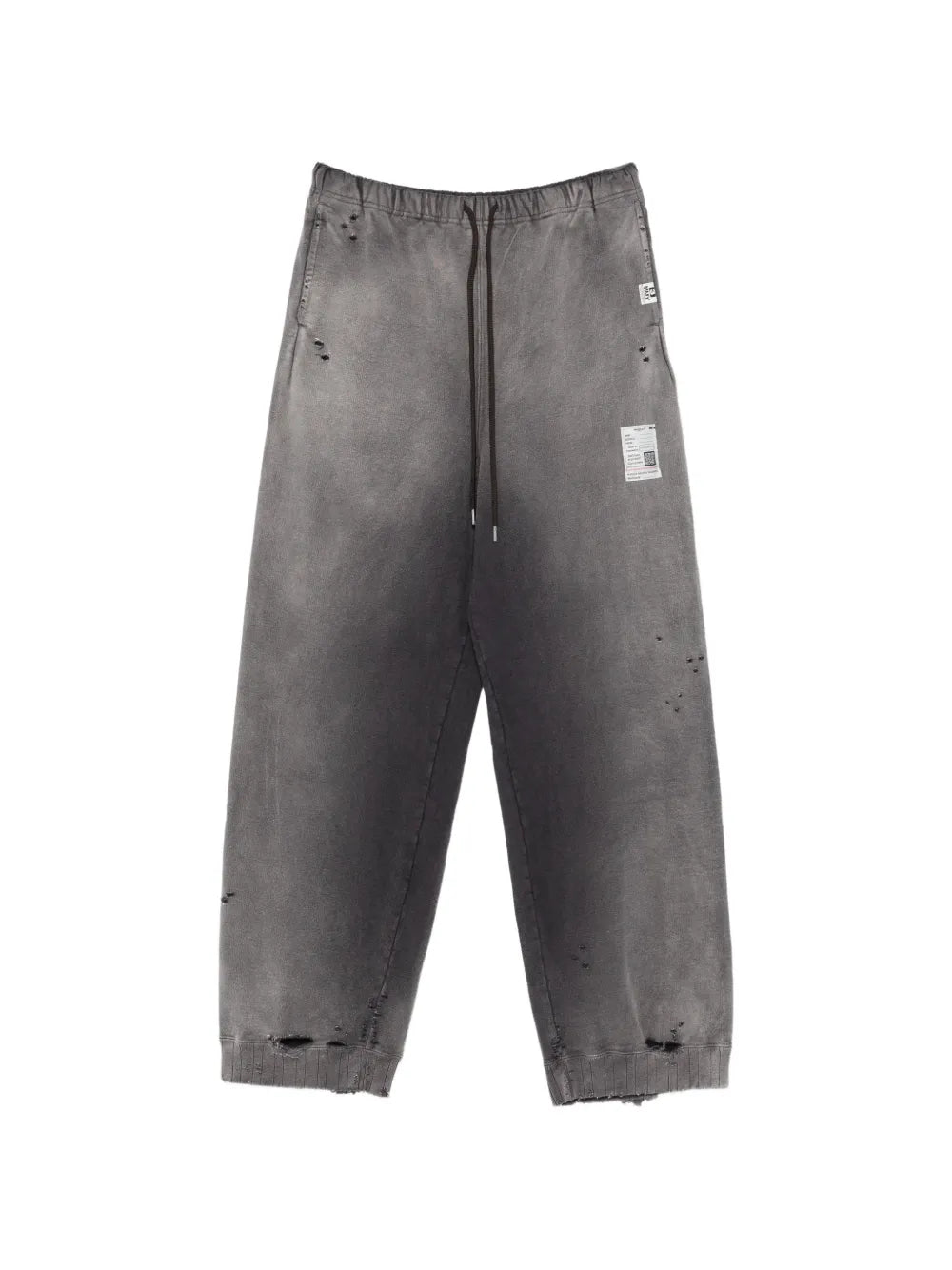 Maison MIHARA YASUHIRO pantalones de chándal con logo estampado - gris