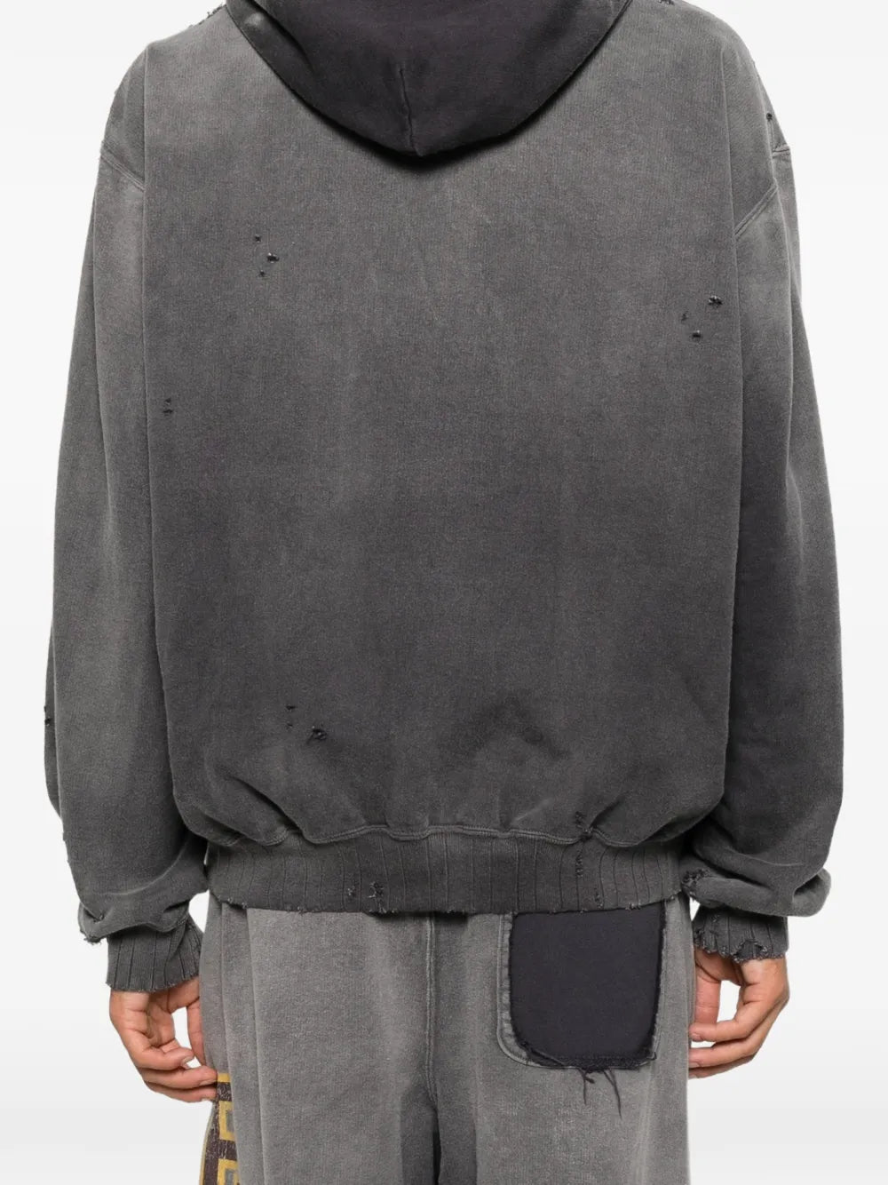 Maison MIHARA YASUHIRO sudadera con capucha y logo estampado - gris